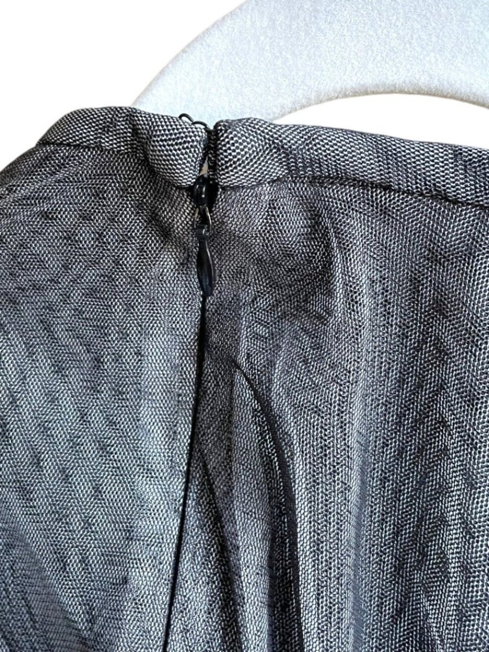 Alexia Admor Size 6 Black Gray A-line Midi Length Tulle Layered Skirt - Picture 7 of 7